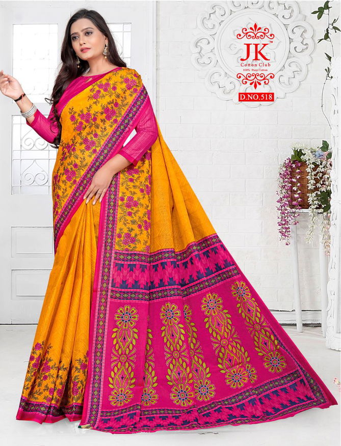 Jk Vaishali 5 Casual Wear Cotton Printed Designer Saree Collection 